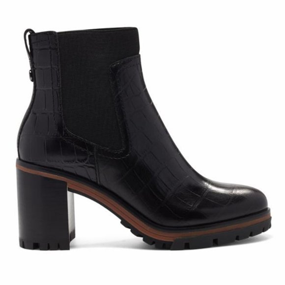 Vince Camuto Black Combat & Moto Boots - Picture 1 of 3